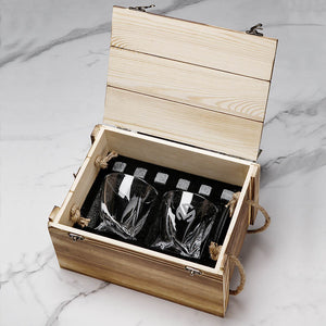 Glass Gift Box With Stone Ice Cube