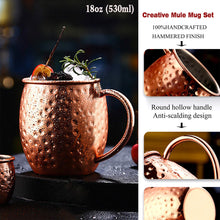 Load image into Gallery viewer, Rose Gold Stainless Steel Moscow Mule Gift Set
