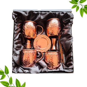 Rose Gold Stainless Steel Moscow Mule Gift Set