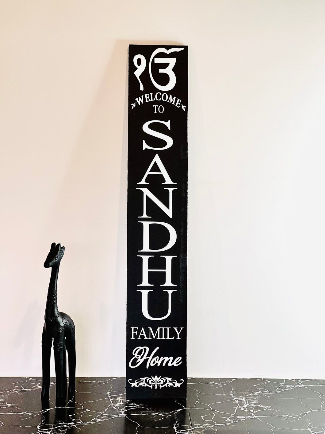 SANDHU ENTRY DOOR SIGN